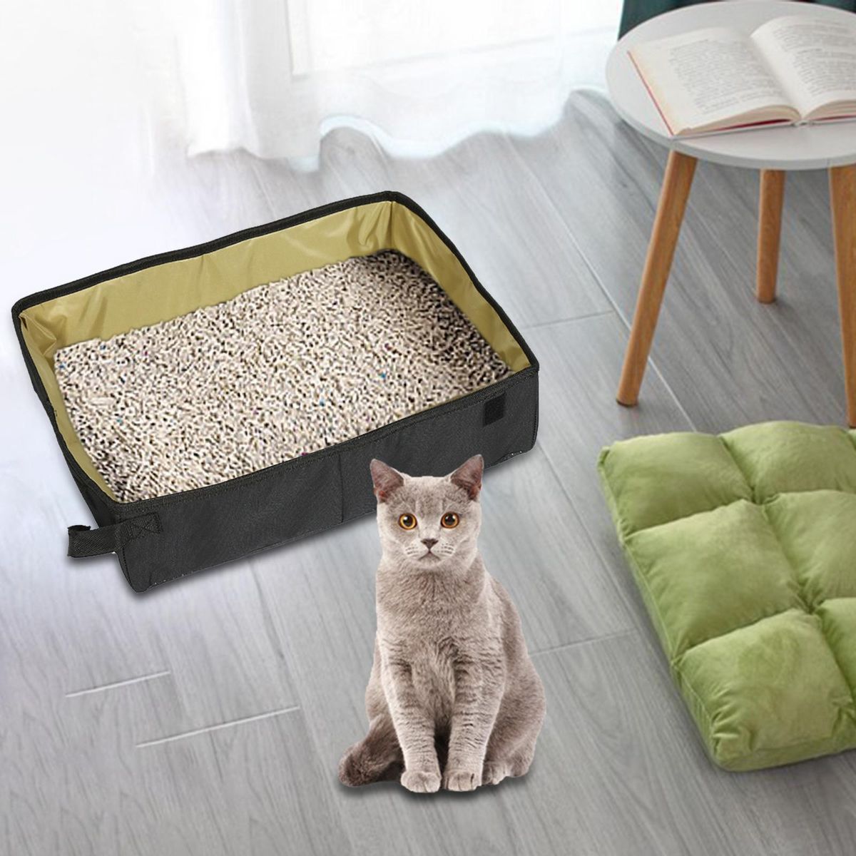 Portable Pet Toilet Travel Indoor Light Weight  Yellow