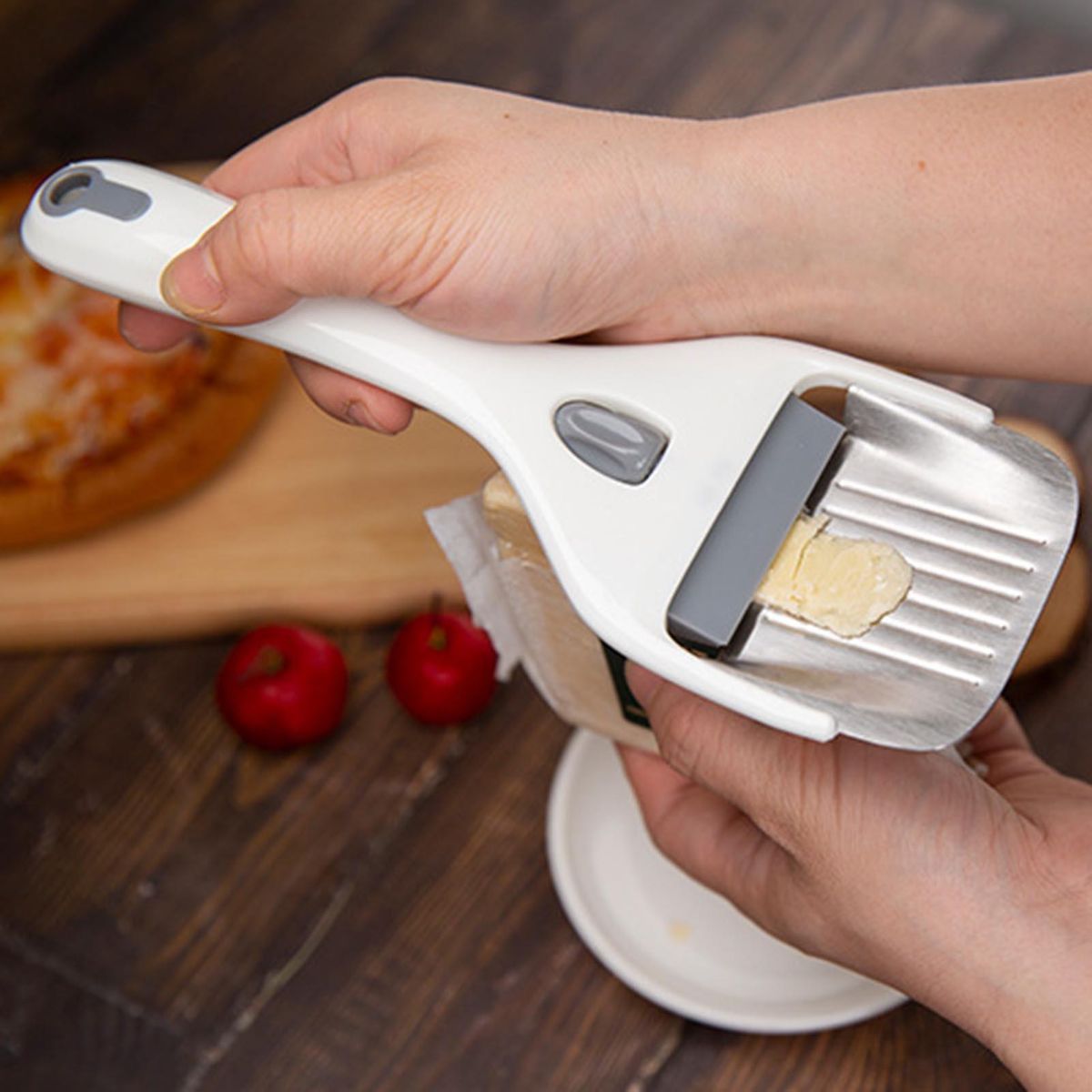 Vegetable Slicer Manual Slicer Potato Slicing Cutter White
