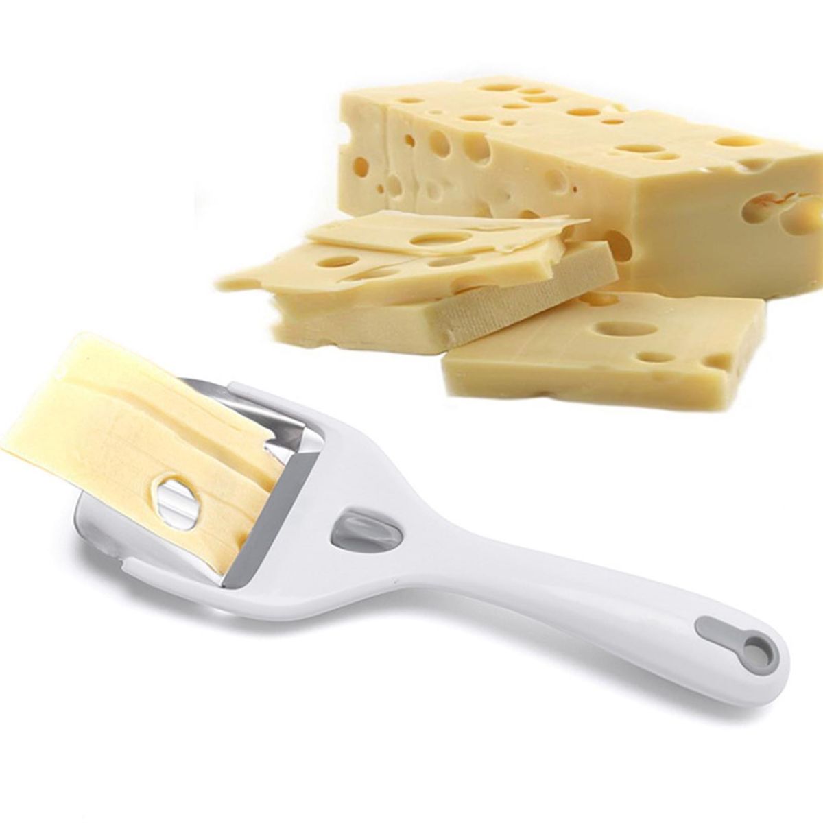 Vegetable Slicer Manual Slicer Potato Slicing Cutter White