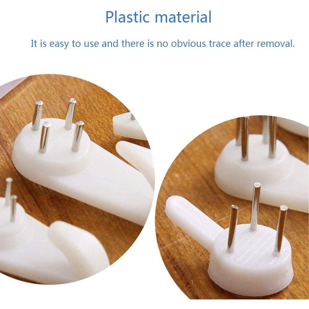 40Pcs Invisible Nail Screws Wall Hooks Picture Hangers