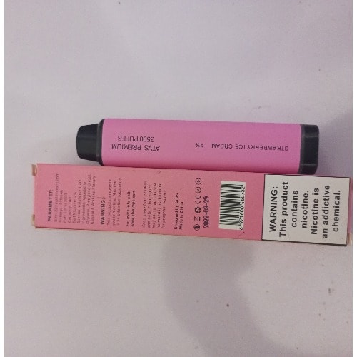 Atvs Disposable Vape - Strawberry Ice Cream - 3500 Puffs
