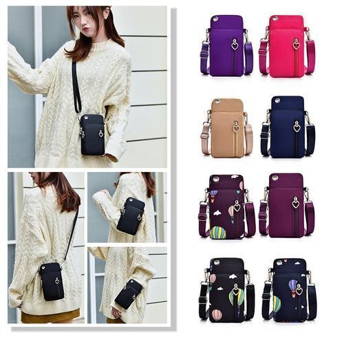 Unisex Women Men Crossbody Bag Waterproof Pocket Mobile