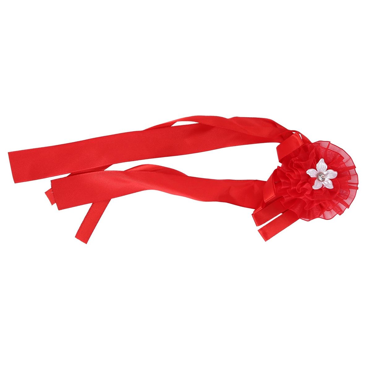 Wrist Flowers Pearl Silk Rose Ribbon Artificial Party Hand