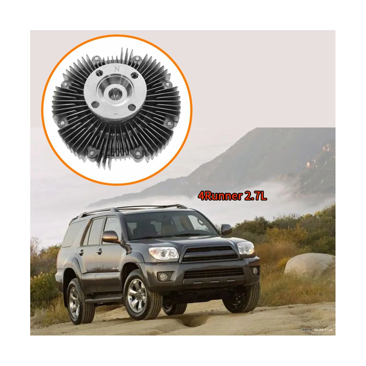 Radiator Fan Clutch for Toyota Tacoma T100 Pickup Truck 4Runner 2.7L
