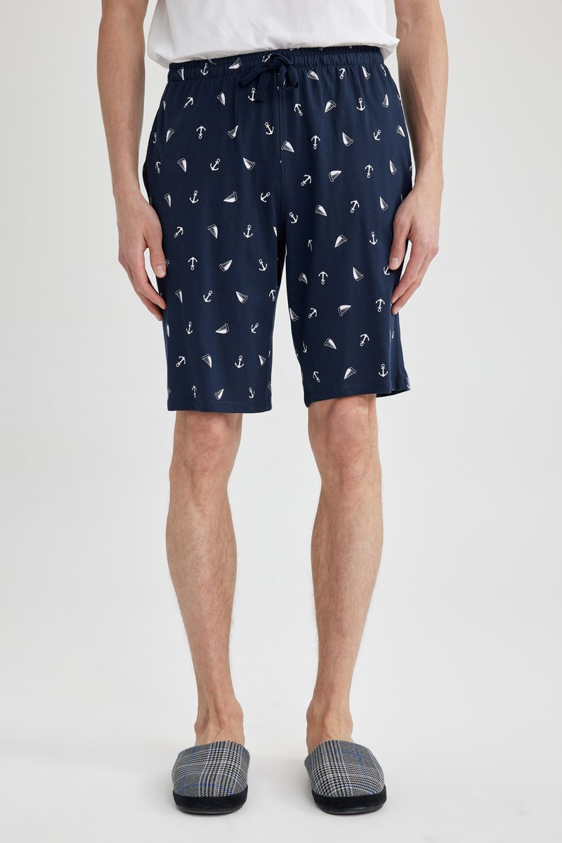 Man Young Regular Fit Knitted Bottoms - Navy