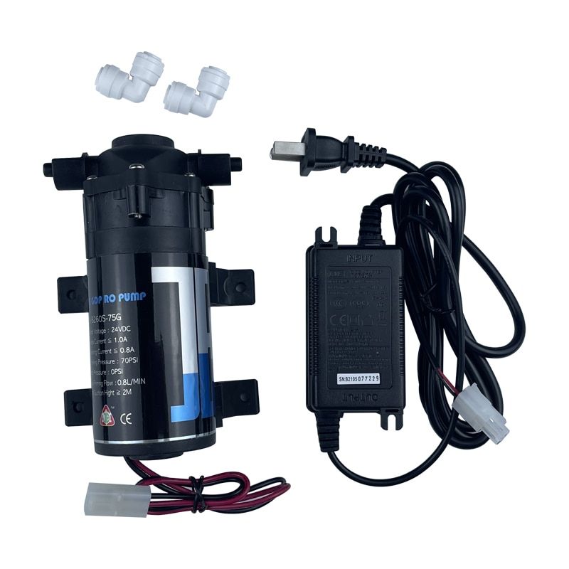 RO 24V 75GPD Water Booster Silent Pump Reverse Osmosis Water System Pressure Increase Pump Pump And Adapter