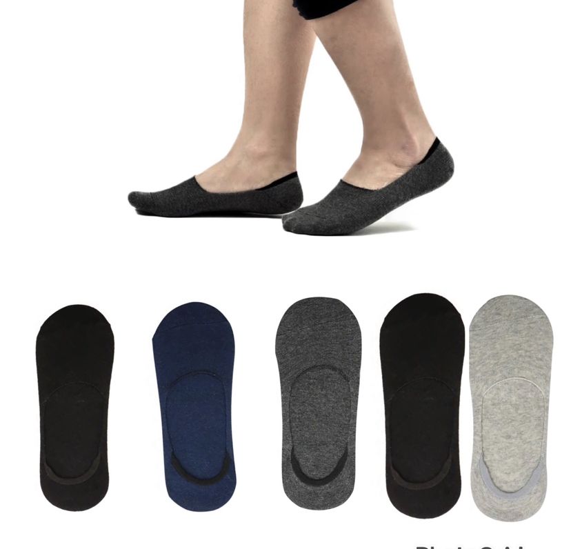 5Pairs Sneakers Loafers Fashion Invisible Socks