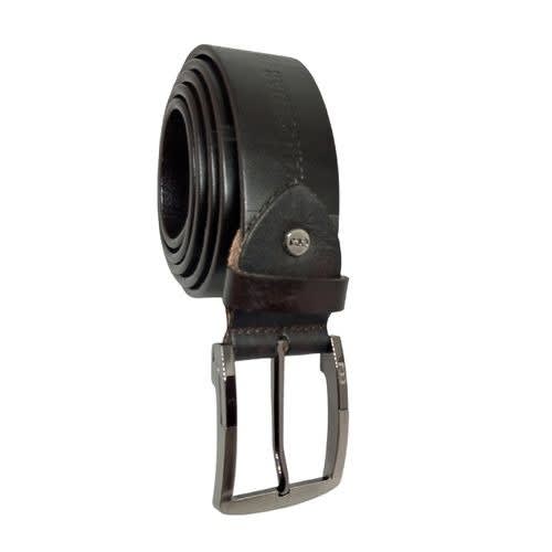 Leather Belt For Men - Coffee Brown - 100% Pure Italian