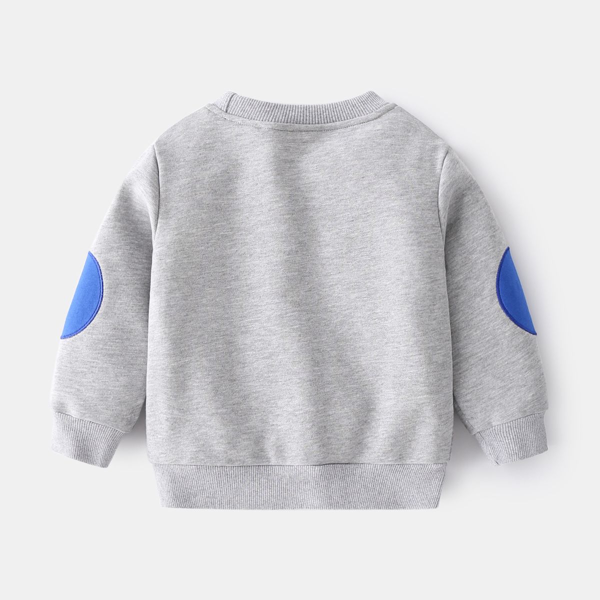 Cotton Kids Long Sleeve Boys Pullover Sweatshirts-Navy Blue
