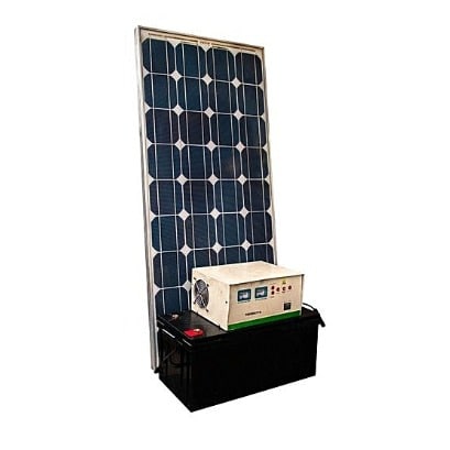 1kVA Intelligent Inverter + 100ah Battery + 150 Watt Solarpanel & Pwm Charge Controller