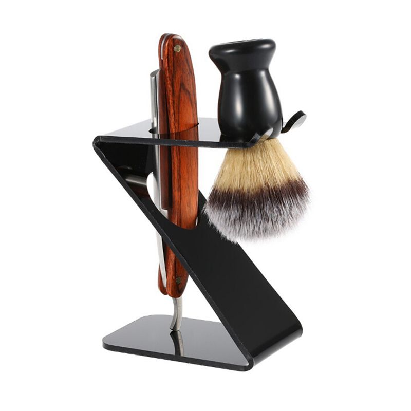 New Drip Shaving Arcylic Stand For Brush Holder Barber Tool