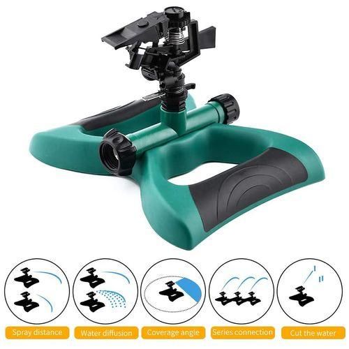 Lawn Sprinkler, Automatic 360 Rotating Adjustable