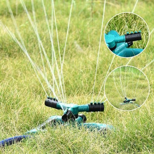 Lawn Sprinkler, Automatic 360 Rotating Adjustable