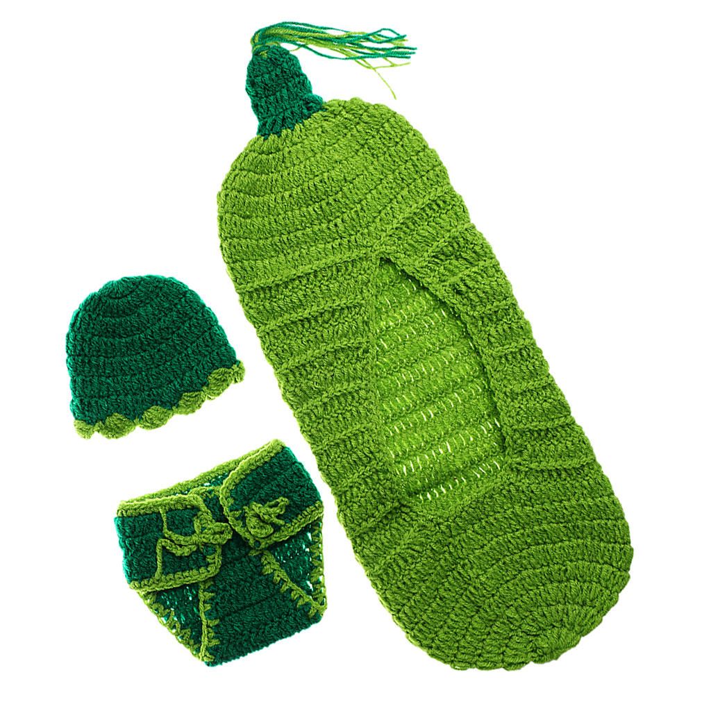 Newborn Baby Girls Boys Crochet Knit Costume Photo Photography Prop