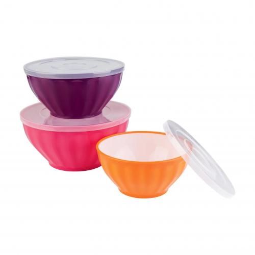 Bowl Set With Practical Tids Set Of 3 (3.6L,2.4L,1.5L)