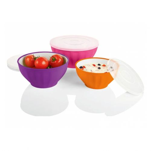 Bowl Set With Practical Tids Set Of 3 (3.6L,2.4L,1.5L)