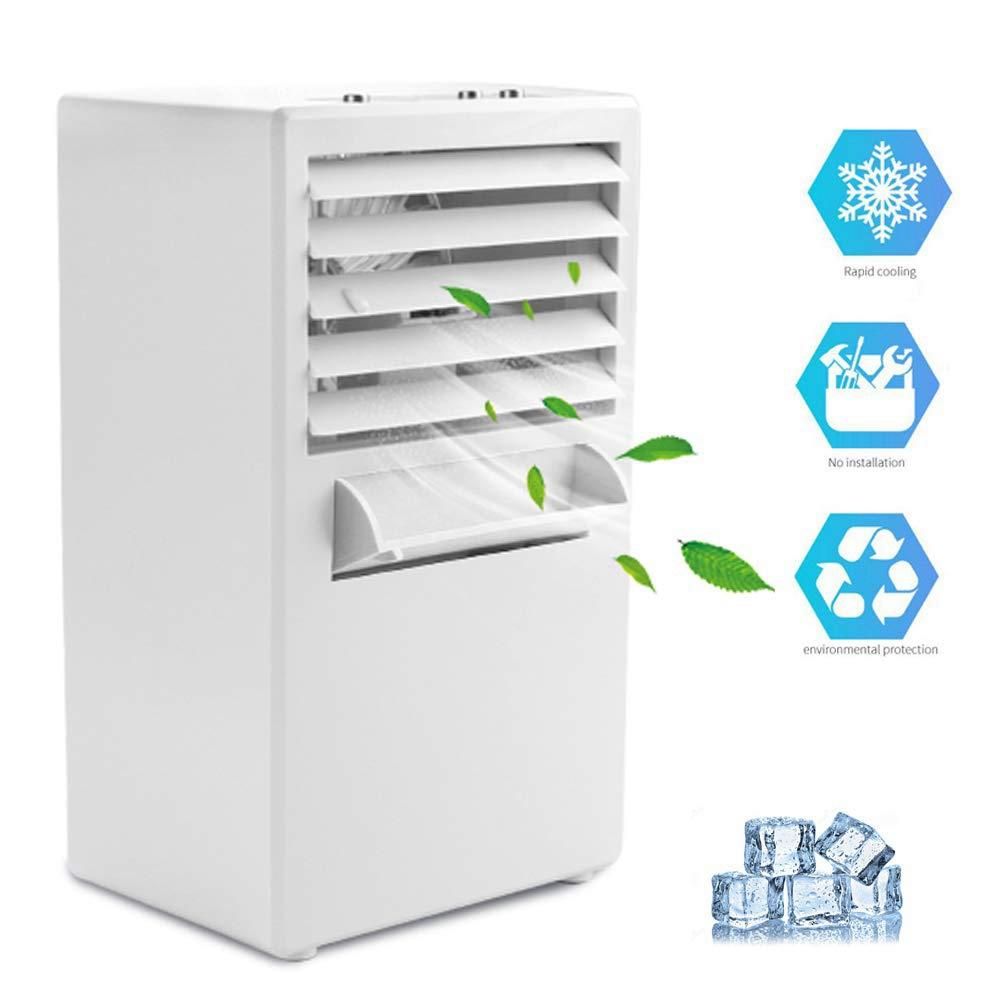 Air Conditioner Fan,Air Personal Space Cooler Small Fan Eu Plug White