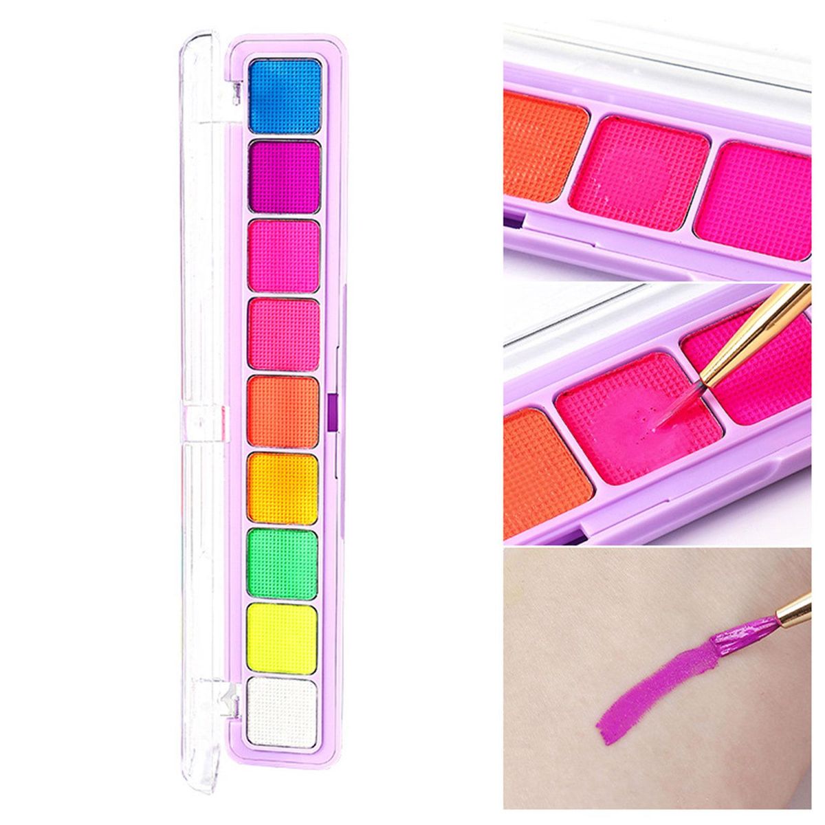 Face Body Paint Luminous Neon Eyeliner Eyeshadow For Party