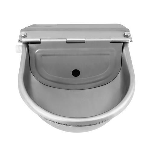 Large Pet Dog Outdoor Drinking Fountain 304 Stainless Steel Water Trough Horses Goats Sheep  Float Bowl Automatic Waterer Cattle