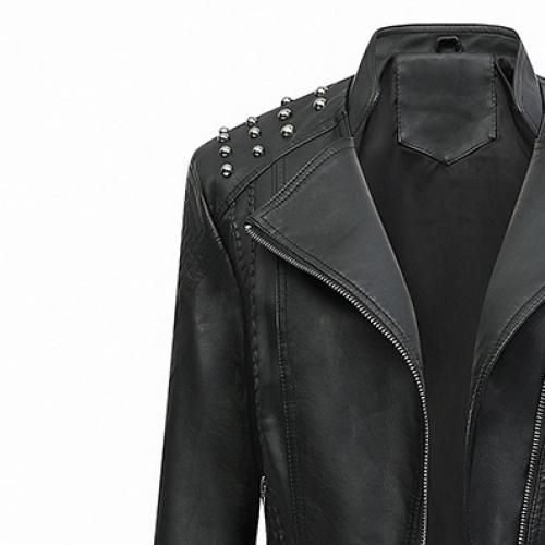 Women's Leather Jackets Fashion Casual Jackets