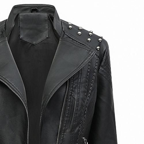 Women's Leather Jackets Fashion Casual Jackets