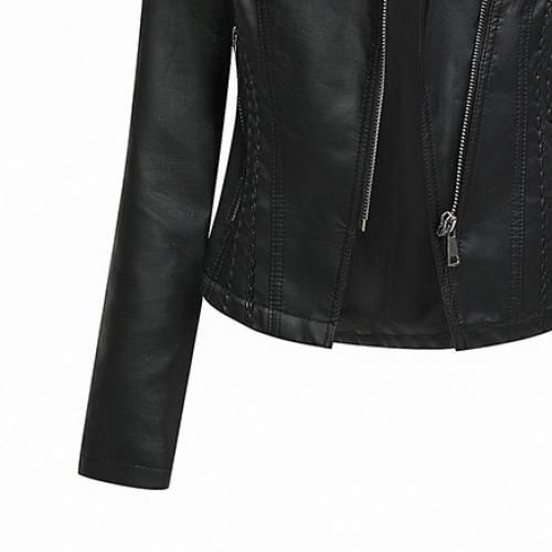 Women's Leather Jackets Fashion Casual Jackets