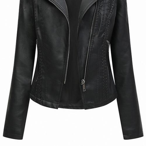 Women's Leather Jackets Fashion Casual Jackets