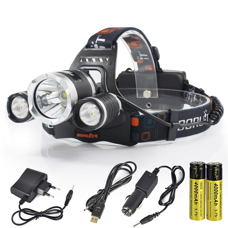 XML T6 R2 LED Headlight 4-Mode Powr Bank Headlamp Use 18650 Battery Flashlight Waterproof Hunting Camping Head Torch BIL