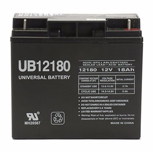 Sealed Lead Acid Battery With Nut And Bolt Terminals - 12V / 18Ah