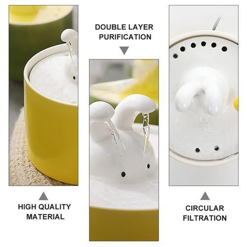 Ceramic Water Dispenser USB Charging Drinking Fountain Pet Drinking Device