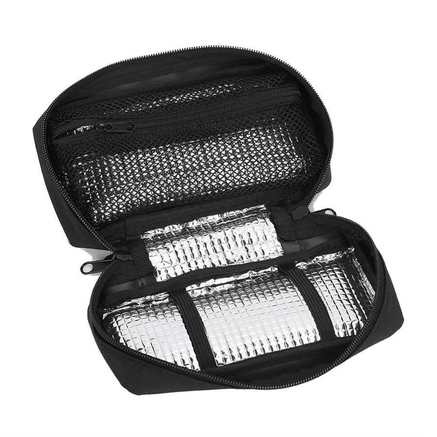 1Pcs Portable Diabetic Insulin Cooler Bag Protector Pill Refrigerated Ice Box Medical Ice Pack Insulation Organizer Travel Case Black
