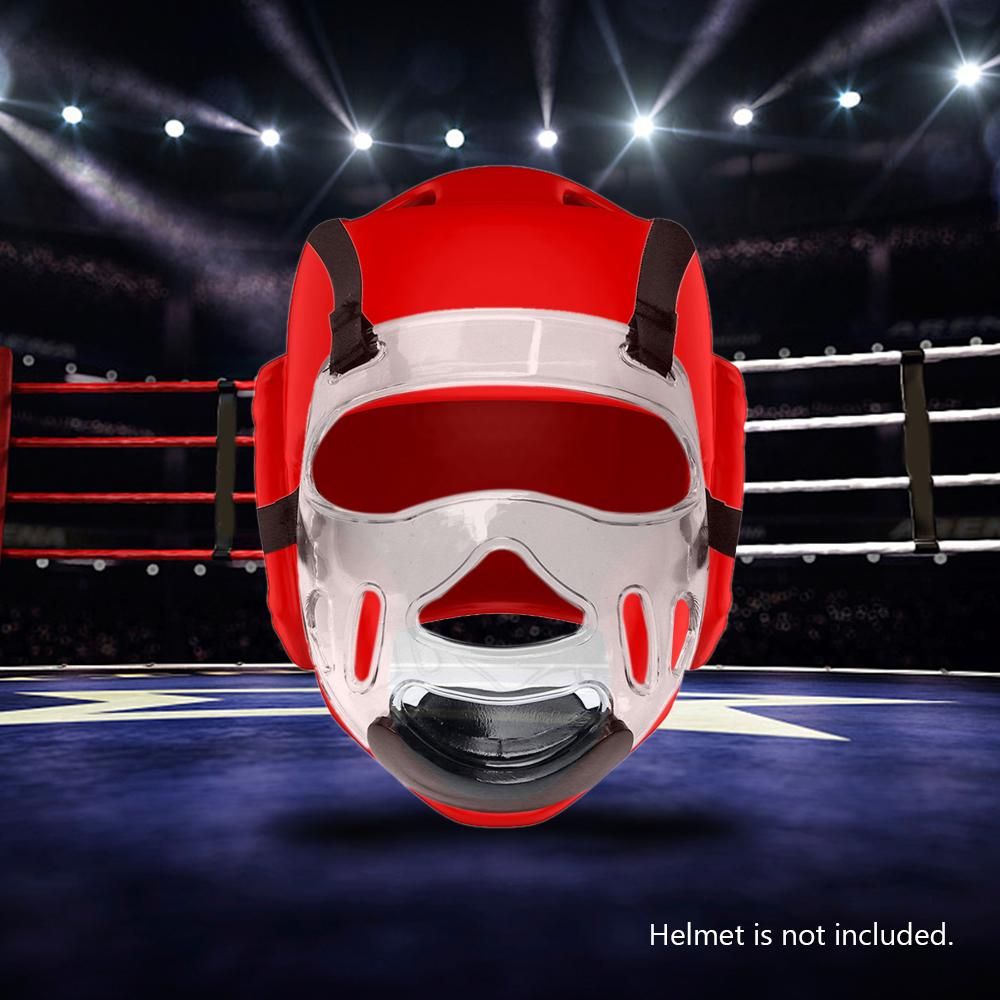Boxing Helmet Guard Clear Face Guard Detachable High Impact Resistant Protective Helmet