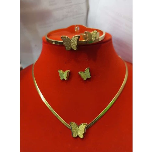Butterfly Set Of Jeweries - Gold