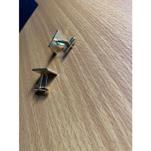 Men's Gold Flat Cuff Links