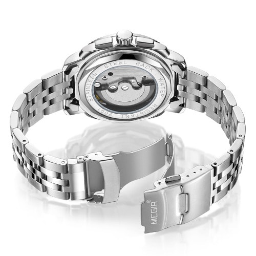Men Mechanical Watch -Silver