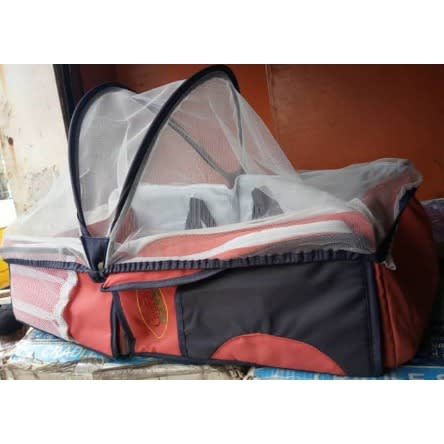 3 In 1 Diaper Bag, Travel Bed And Change Station - Red
