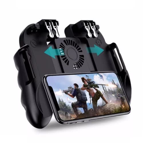 6 Finger Rechargeable Mobile Phone Game Controller With Cooling Fans For Pubg/call Of Duty