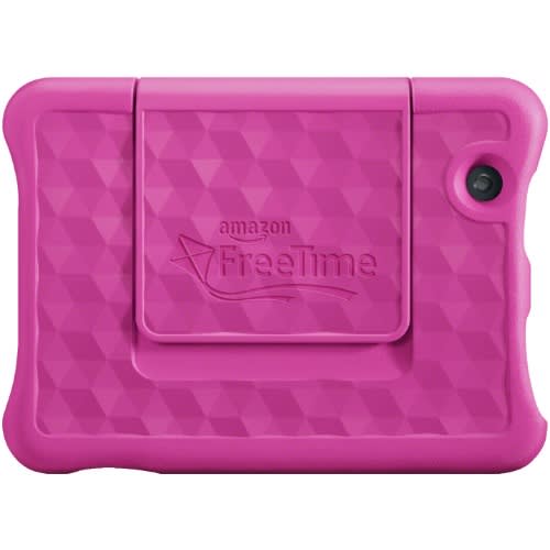 Fire 7 Tablet with Alexa - 7" Display - 1GB RAM - 16 GB ROM  + Pink Back Proof Case