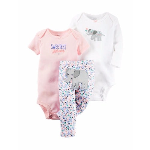 3-Piece Sweetest Girl Ever Bodysuit & Leggings Set