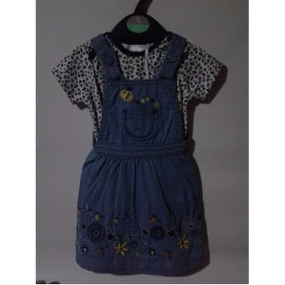 Girls 2 Set Bodysuit and Pinafore