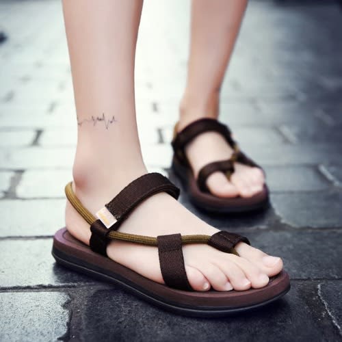 Unisex Brown Convertible Sandals