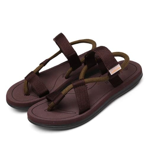 Unisex Brown Convertible Sandals
