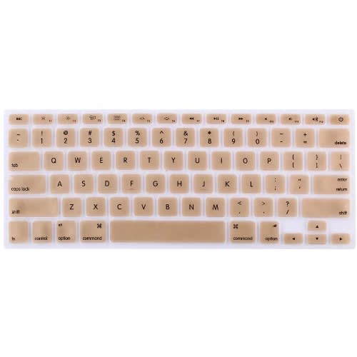 13" Macbook Pro Case With Key Pad -Gold