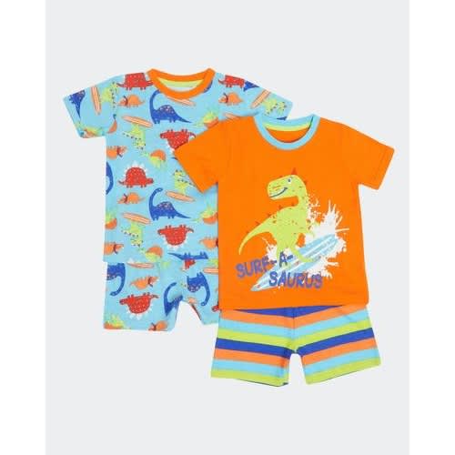 Boy's Saurus Pyjamas- Pack Of 2