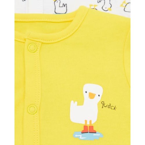 Duck Sleepsuit - Pack Of 3 -Multicolour