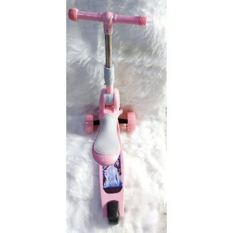 Frozen Light + Music Training Wheels Scooter