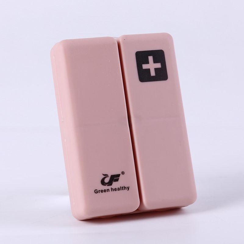 3 PCS Folding Portable Sealed And Dispensing Small Pill Box(Pink)