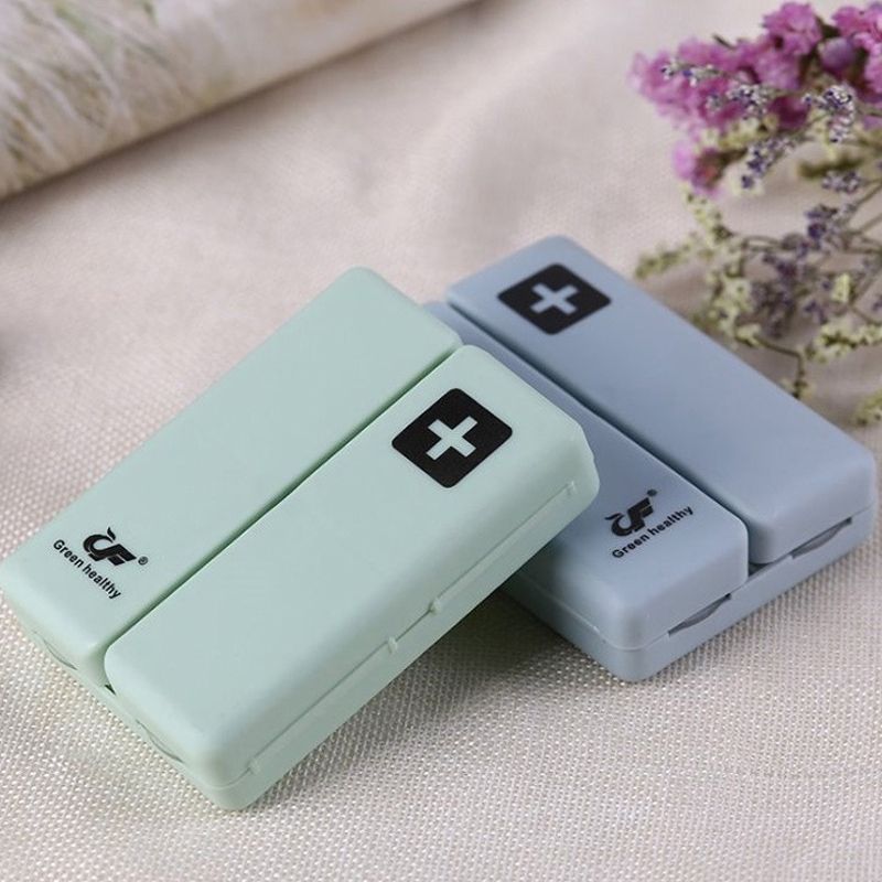 3 PCS Folding Portable Sealed And Dispensing Small Pill Box(Pink)