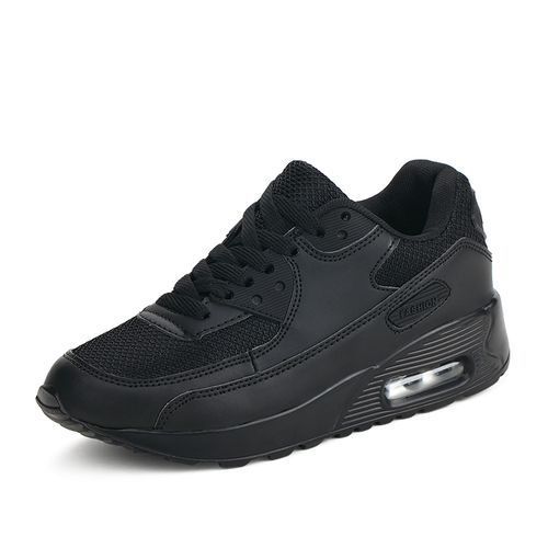 Ms Leisure Non-slip Sports Shoes Cushion Running Shoes-Black