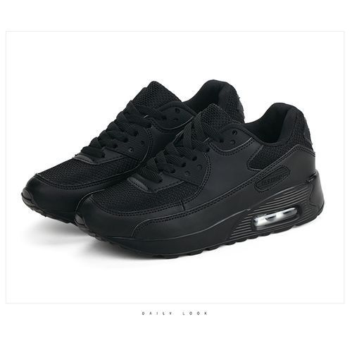 Ms Leisure Non-slip Sports Shoes Cushion Running Shoes-Black